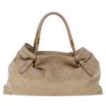 Chloe Victoria Hand Bag Leather Beige bs6433