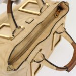 Chloe Hand Bag Leather 2way Shoulder Bag Beige 02-11-50 bs6747