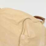 Chloe Hand Bag Leather 2way Shoulder Bag Beige 02-11-50 bs6747