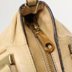 Chloe Hand Bag Leather 2way Shoulder Bag Beige 02-11-50 bs6747