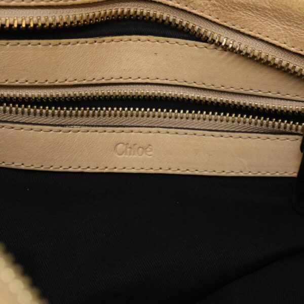 Chloe Hand Bag Leather 2way Shoulder Bag Beige 02-11-50 bs6747