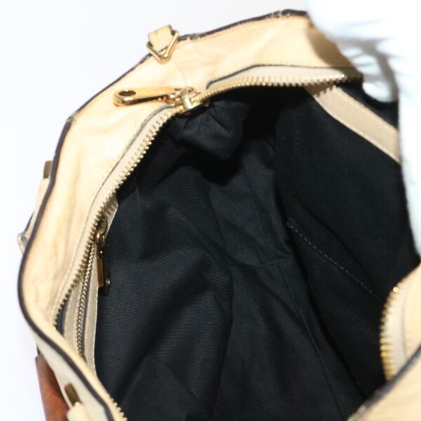 Chloe Hand Bag Leather 2way Shoulder Bag Beige 02-11-50 bs6747
