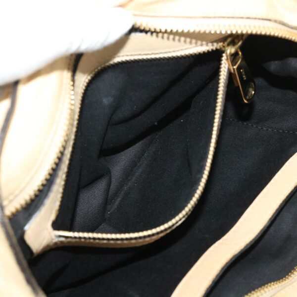 Chloe Hand Bag Leather 2way Shoulder Bag Beige 02-11-50 bs6747