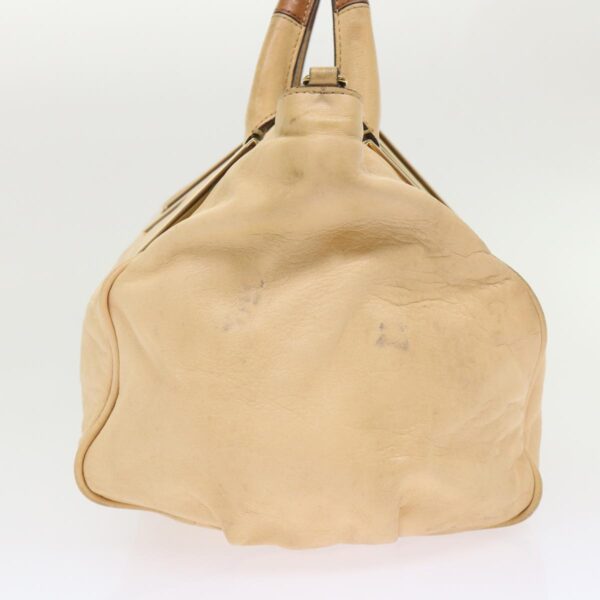 Chloe Hand Bag Leather 2way Shoulder Bag Beige 02-11-50 bs6747
