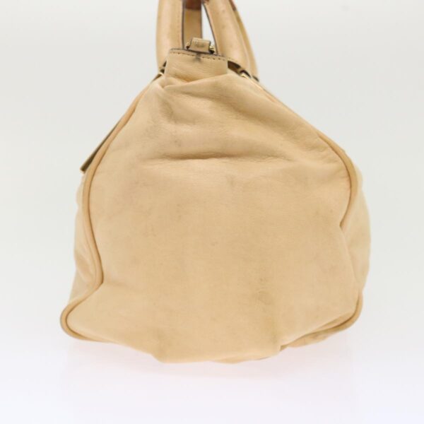 Chloe Hand Bag Leather 2way Shoulder Bag Beige 02-11-50 bs6747