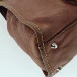 Chloe Hand Bag Leather Brown 02-05-53 bs6748