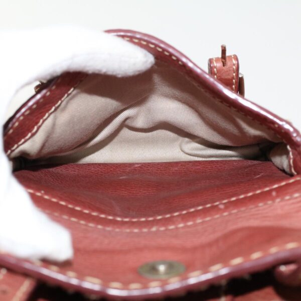 Chloe Hand Bag Leather Brown 02-05-53 bs6748
