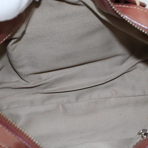 Chloe Hand Bag Leather Brown 02-05-53 bs6748