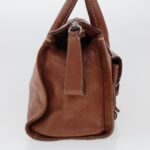 Chloe Hand Bag Leather Brown 02-05-53 bs6748
