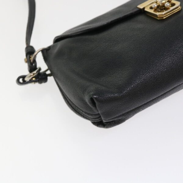 Chloe Shoulder Bag Leather Black bs7243