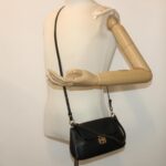 Chloe Shoulder Bag Leather Black bs7243