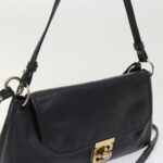 Chloe Shoulder Bag Leather Black bs7243