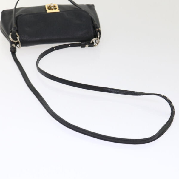 Chloe Shoulder Bag Leather Black bs7243