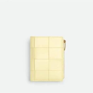 Bottega Veneta Women's Card Wallet Medium Cassette Bi Fold Zip Wallet 750262VCQC17117