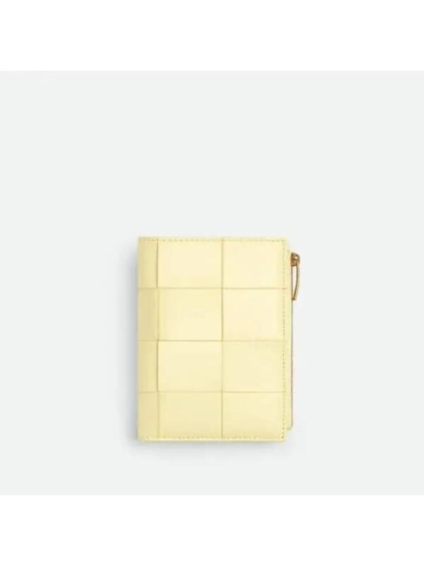 Bottega Veneta Women's Card Wallet Medium Cassette Bi Fold Zip Wallet 750262VCQC17117