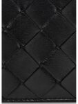 Bottega Veneta Intrecciato Small Leather Half Wallet Black