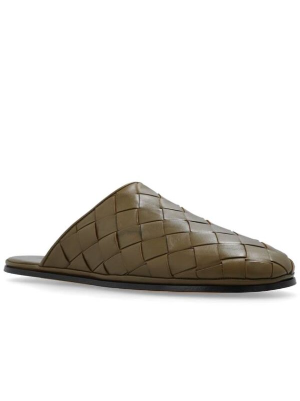 Bottega Veneta Bottega Veneta ‘Sunday’ Leather Slides, Men's, Green