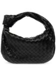 Bottega Veneta Teen Jodie Intrecciato Leather Tote Bag Black