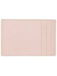 Bottega Veneta Intrecciato Lambskin Calfskin Card Wallet Pink