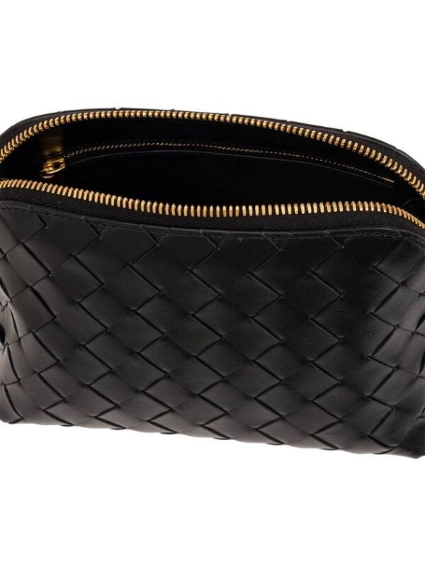 Bottega Veneta Intrecciato Calfskin Pouch Black