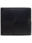 Bottega Veneta Intrecciato Cassette Half Wallet Black