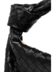 Bottega Veneta Teen Jodie Intrecciato Leather Tote Bag Black