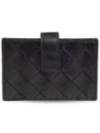 Bottega Veneta Intrecciato Accordion Card Wallet Black