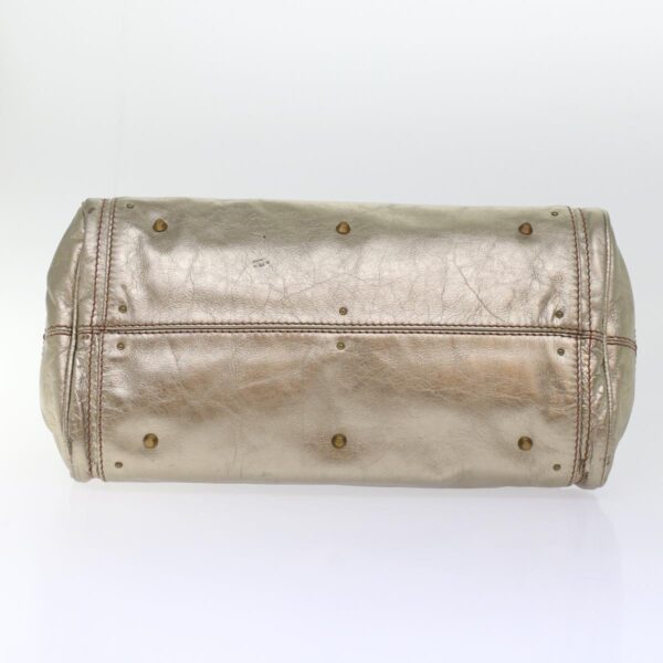 Chloe Paddington Hand Bag Leather Gold ep1116