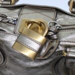 Chloe Paddington Hand Bag Leather Gold ep1116