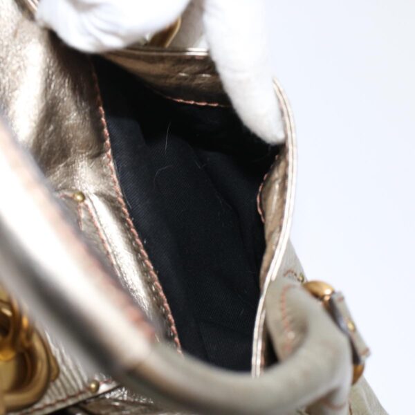 Chloe Paddington Hand Bag Leather Gold ep1116