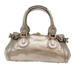 Chloe Paddington Hand Bag Leather Gold ep1116