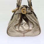 Chloe Paddington Hand Bag Leather Gold ep1116