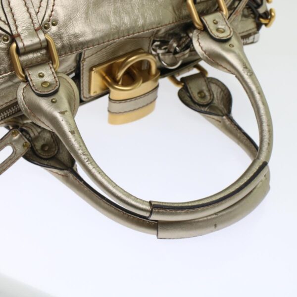 Chloe Paddington Hand Bag Leather Gold ep1116