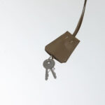 PRADA Hand Bag Nylon Beige Silver  ep6172