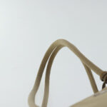 PRADA Hand Bag Nylon Beige Silver  ep6172