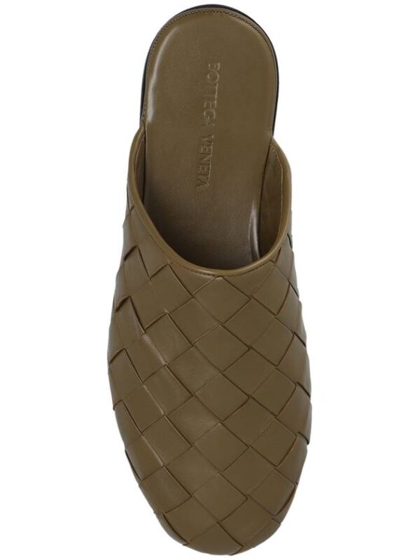 Bottega Veneta Bottega Veneta ‘Sunday’ Leather Slides, Men's, Green