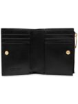 Bottega Veneta Intrecciato Small Leather Half Wallet Black
