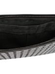 Bottega Veneta Intrecciato Zipper Leather Clutch Bag Black