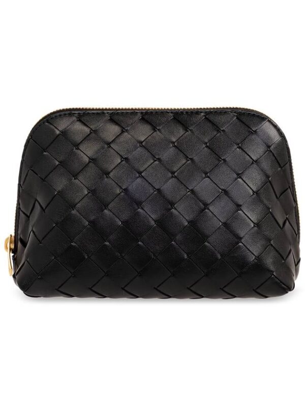 Bottega Veneta Intrecciato Calfskin Pouch Black