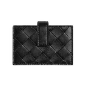 Bottega Veneta Intrecciato Accordion Card Wallet Black