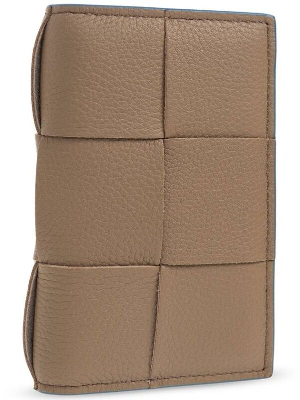 Bottega Veneta Bottega Veneta Leather Card Holder, Men's, Brown
