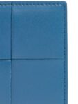 Bottega Veneta Intrecciato Cassette Half Wallet Blue
