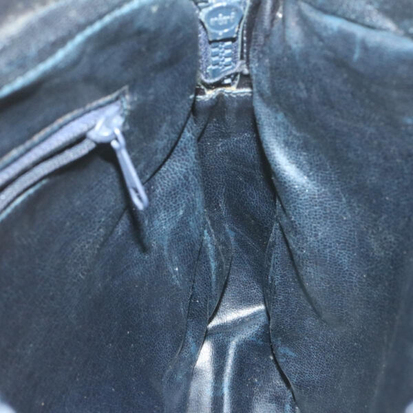 CELINE Horse Carriage C Macadam Canvas Shoulder Bag Navy Blue  fm272