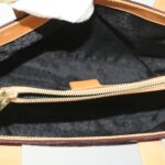 CELINE Macadam Canvas Clutch Hand Bag PVC Leather 3Set Brown purple  im395