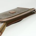 CELINE Macadam Canvas Clutch Hand Bag PVC Leather 3Set Brown purple  im395