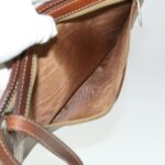 CELINE Macadam Canvas Clutch Hand Bag PVC Leather 3Set Brown purple  im395