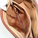 CELINE Macadam Canvas Clutch Hand Bag PVC Leather 3Set Brown purple  im395