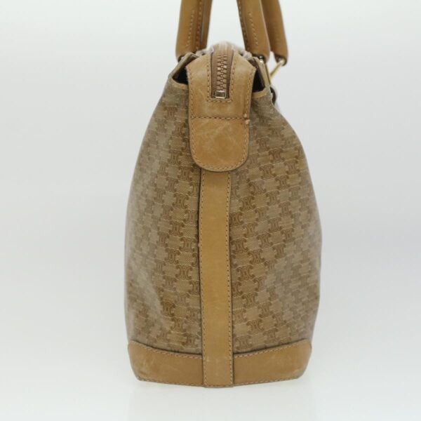 CELINE Macadam Canvas Clutch Hand Bag PVC Leather 3Set Brown purple  im395