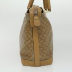 CELINE Macadam Canvas Clutch Hand Bag PVC Leather 3Set Brown purple  im395