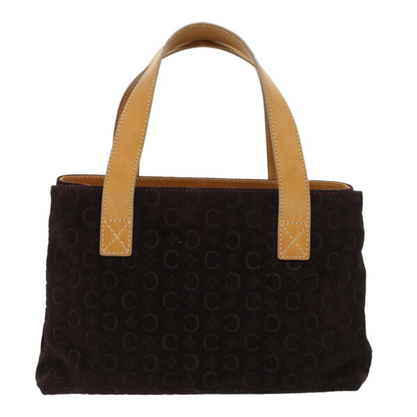 CELINE Macadam Canvas Clutch Hand Bag PVC Leather 3Set Brown purple  im395